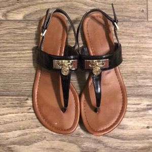 Black Tommy Hilfiger Thongs